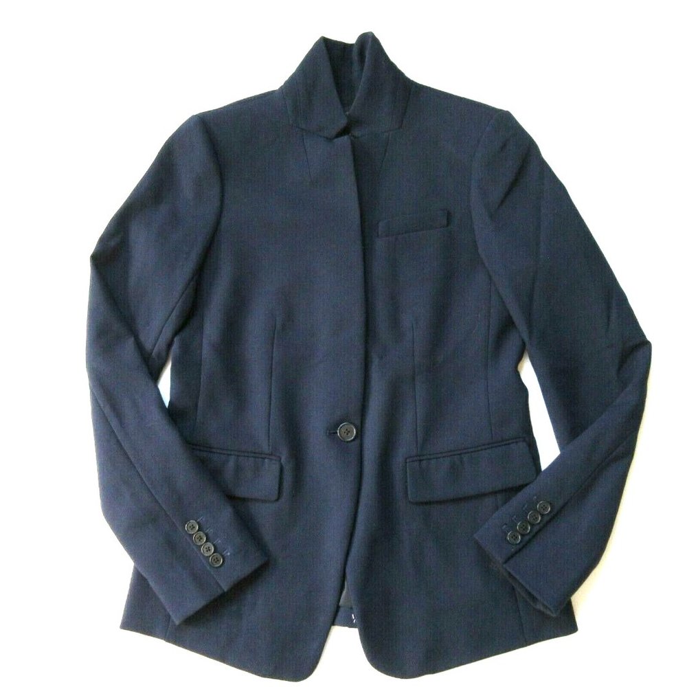 NWT J.Crew Regent Blazer in Navy Four Season Stretch Single Button Jacket 4